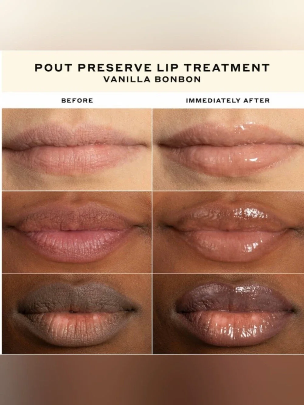 OLE HENRIKSEN POUT PRESERVE PEPTIDE LIP TREATMENT Vanilla Bonbon